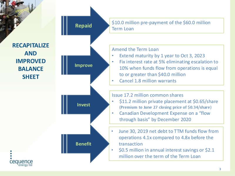 October 2019 Corporate Presentation – Cequence Energy Ltd. – slide 2