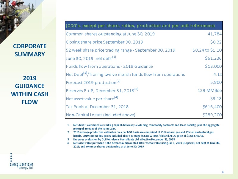 October 2019 Corporate Presentation – Cequence Energy Ltd. – slide 3