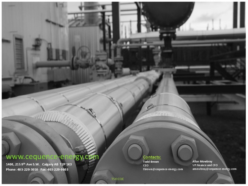 November 2019 Corporate Presentation – Cequence Energy Ltd. – slide 19