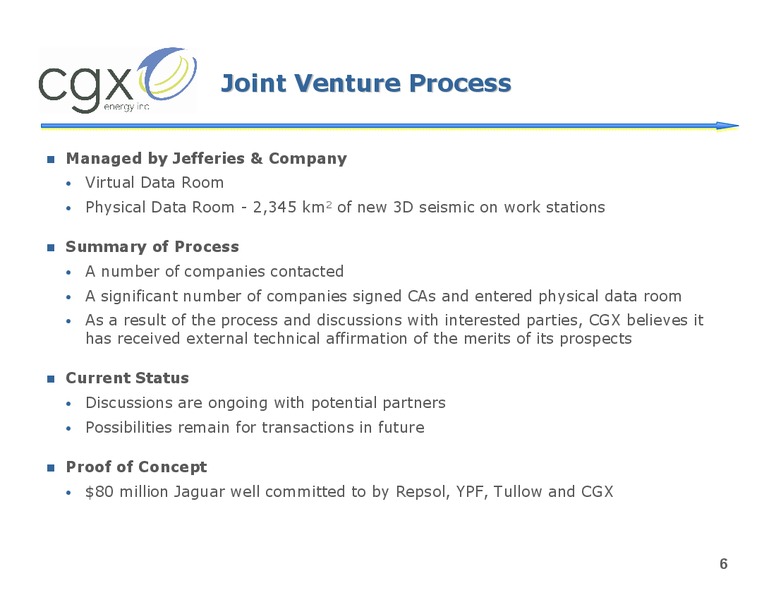 JUNE 2010 ANNUAL GENERAL MEETING – Cgx Energy Inc. – slide 5