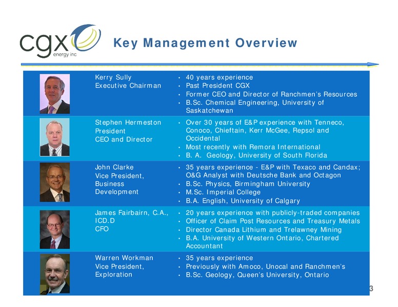 ANNUAL AND SPECIAL MEETING OF SHAREHOLDERS – Cgx Energy Inc. – slide 2