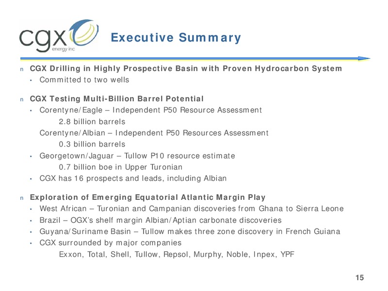 FUTURE OF ENERGY INVESTING CONFERENCE – Cgx Energy Inc. – slide 14