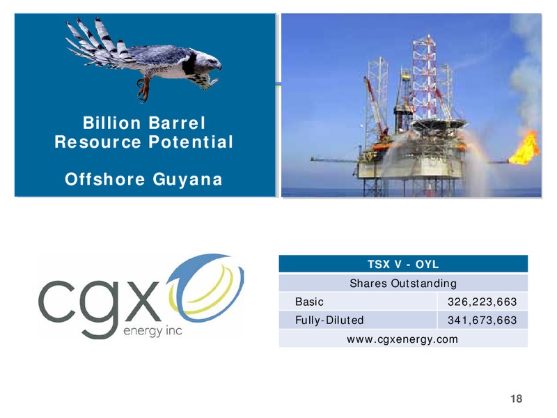 FUTURE OF ENERGY INVESTING CONFERENCE – Cgx Energy Inc. – slide 17