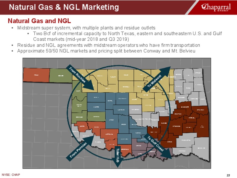 JP Morgan High Yield and Leveraged Finance Conference – Chaparral Energy – slide 23