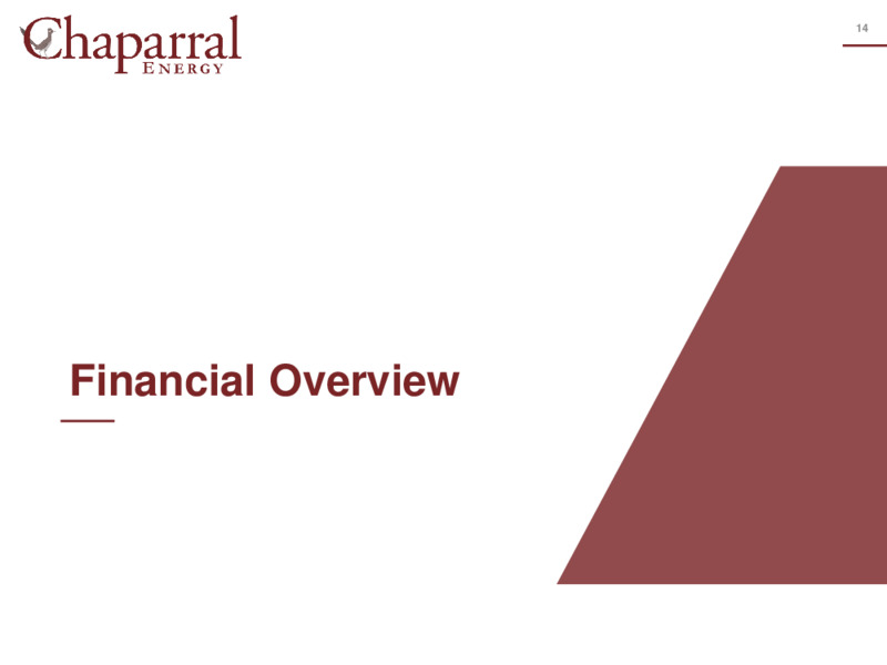1Q 2020 Earnings Presentation – Chaparral Energy – slide 13
