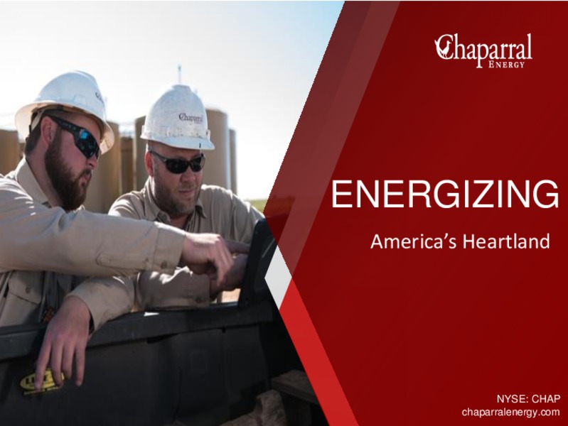 Investor Presentation – Chaparral Energy – slide 42