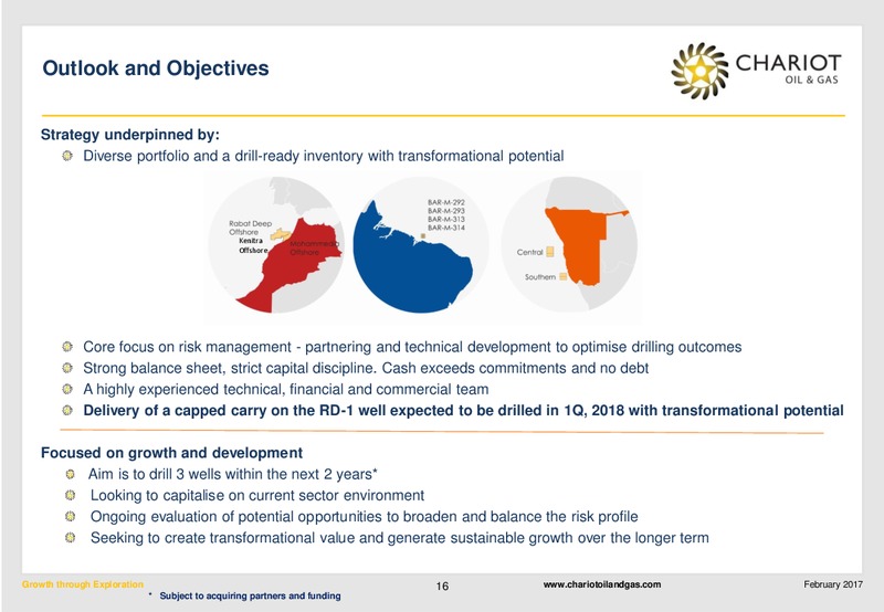 February 2017 Investor Presentation – Chariot Oil and Gas – slide 15