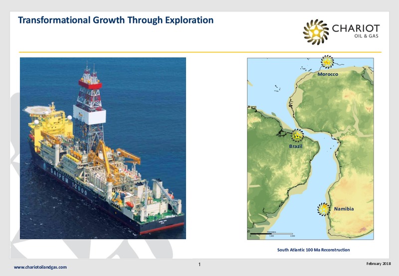 February 2018 Corporate Presentation – Chariot Oil and Gas – slide 1
