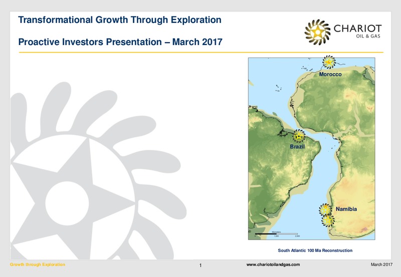 March 2017 Investors Presentation – Chariot Oil and Gas – slide 1