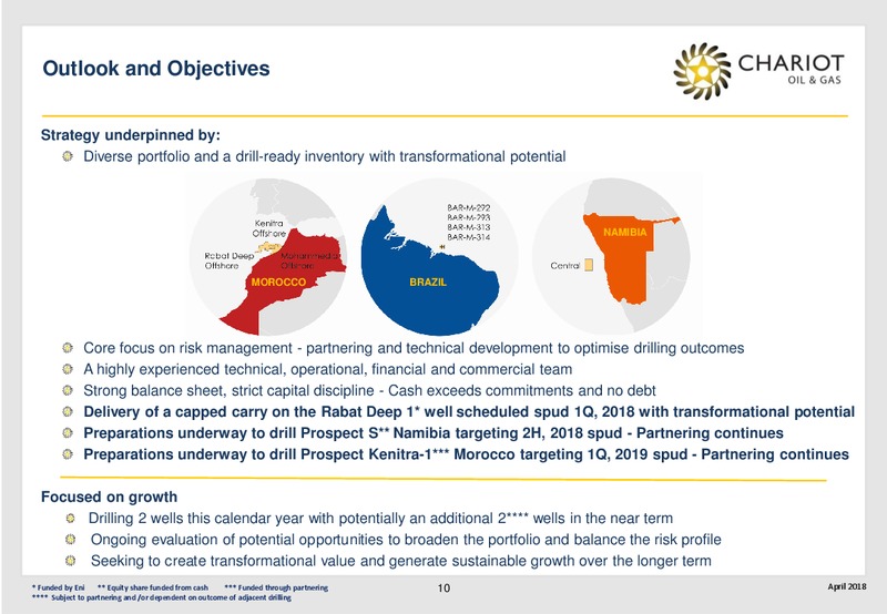 April 2018 Investor Presentation – Chariot Oil and Gas – slide 9