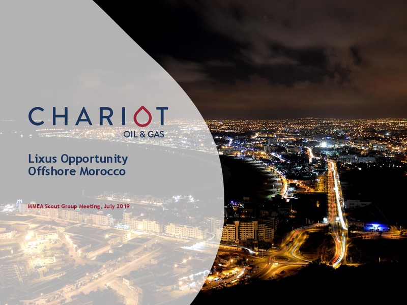 MMEA Scout Group Presentation – Chariot Oil and Gas – slide 1