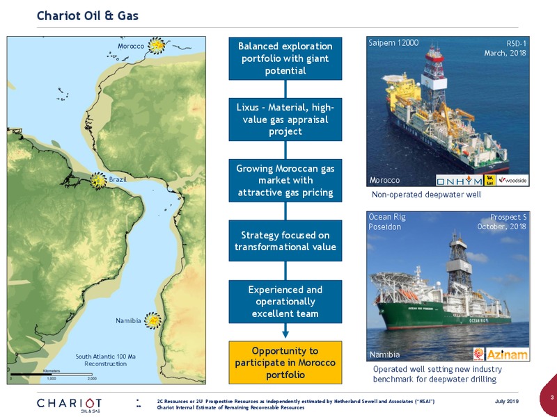 MMEA Scout Group Presentation – Chariot Oil and Gas – slide 2