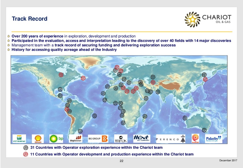 Transformational Growth Through Exploration – Chariot Oil and Gas – slide 21