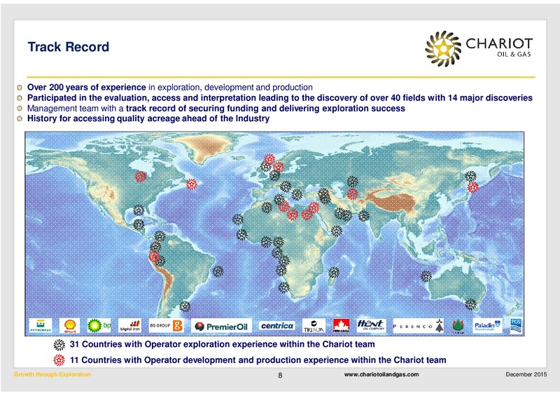 December 2015 Investor Presentation – Chariot Oil and Gas – slide 7