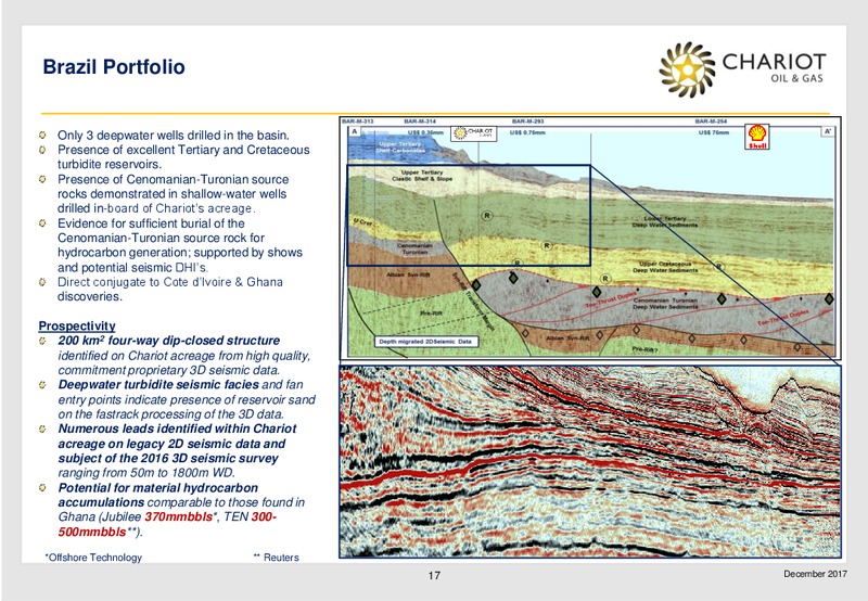 Transformational Growth Through Exploration – Chariot Oil and Gas – slide 16