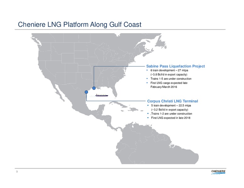 USCA Midstream Corporate Access Day – Cheniere Energy, Inc. – slide 8