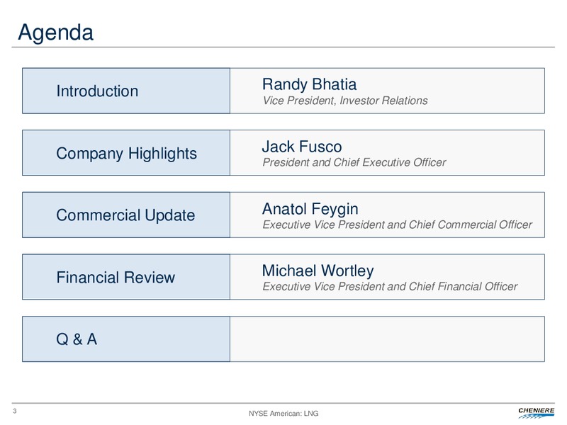 Fourth Quarter and Full Year 2017 Conference Call – Cheniere Energy, Inc. – slide 2