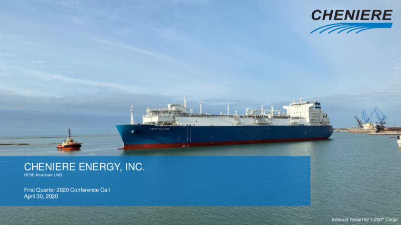 Q1 2020 Earnings Presentation – Cheniere Energy, Inc. – slide 1