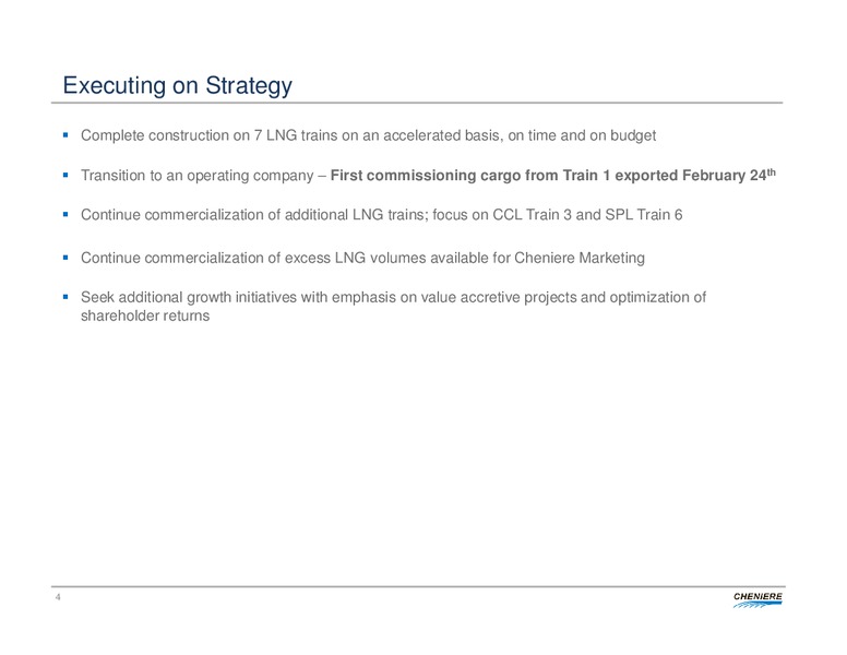Deutsche Bank 2016 MLP Midstream and Natural Gas Conference – Cheniere Energy, Inc. – slide 3