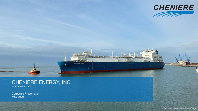 May 2020 Investor Presentation – Cheniere Energy, Inc. – slide 1
