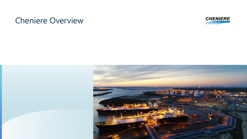 Corporate Presentation – Cheniere Energy, Inc. – slide 2