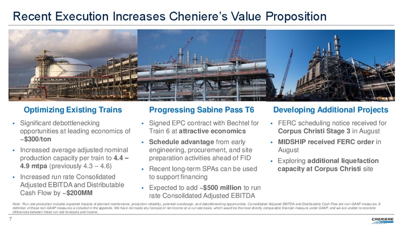 Third Quarter 2018 Conference Call – Cheniere Energy, Inc. – slide 6