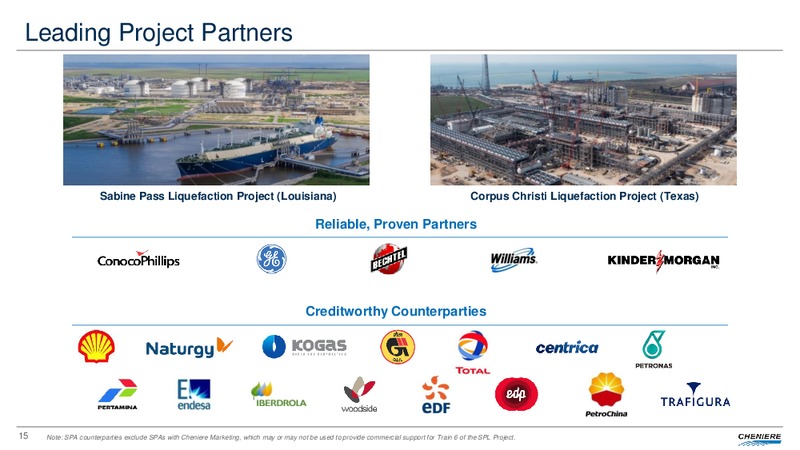 December 2018 Corporate Presentation – Cheniere Energy, Inc. – slide 14