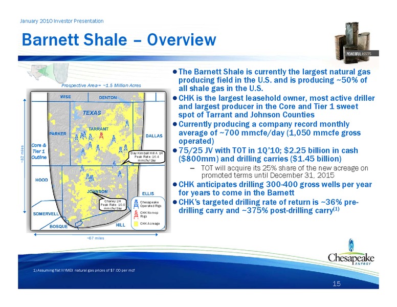 January 2010 Investor Presentation – Chesapeake Energy Corp – slide 15