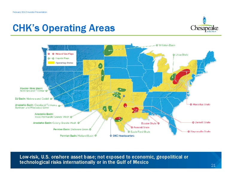 February 2012 Investor Presentation – Chesapeake Energy Corp – slide 21