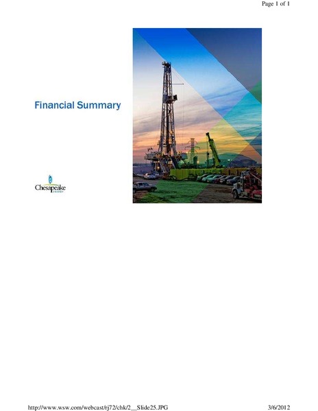 Raymond James Institutional Investors Conference – Chesapeake Energy Corp – slide 25