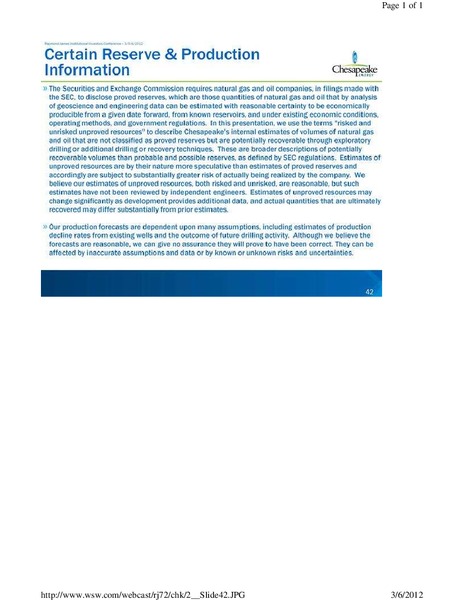 Raymond James Institutional Investors Conference – Chesapeake Energy Corp – slide 42