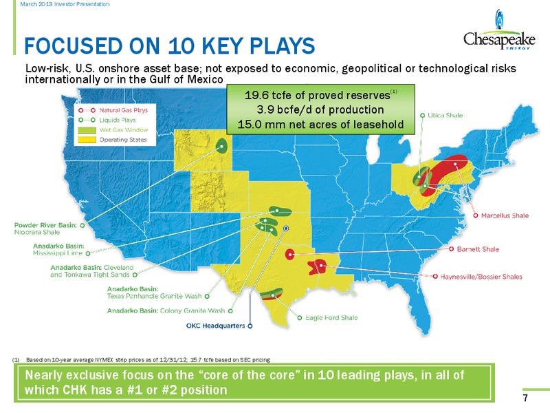 March 2013 Investor Presentation – Chesapeake Energy Corp – slide 6