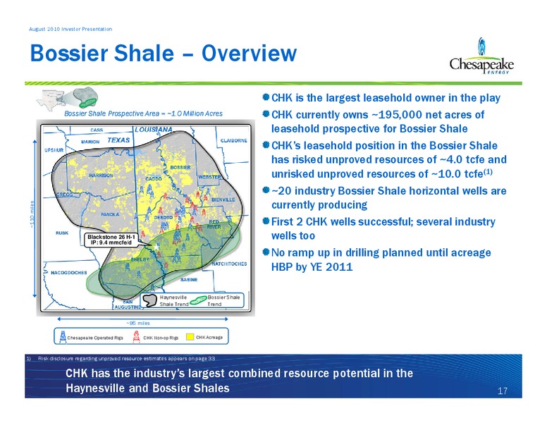 August 2010 Investor Presentation – Chesapeake Energy Corp – slide 17