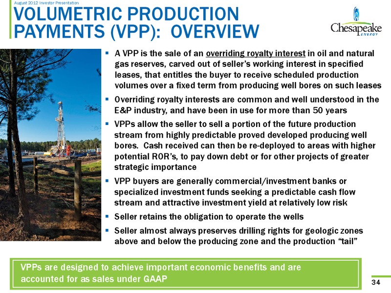 August 2012 Investor Presentation – Chesapeake Energy Corp – slide 33