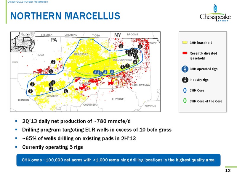 October 2013 Investor Presentation – Chesapeake Energy Corp – slide 12