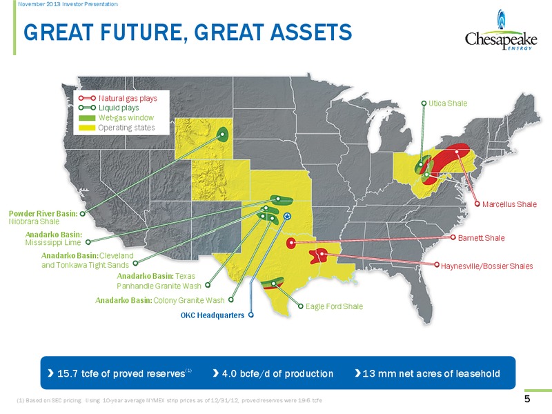 November 2013 Investor Presentation – Chesapeake Energy Corp – slide 4