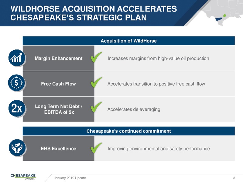 January 2019 Update – Chesapeake Energy Corp – slide 2