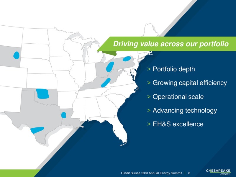 Credit Suisse Annual Energy Summit – Chesapeake Energy Corp – slide 7