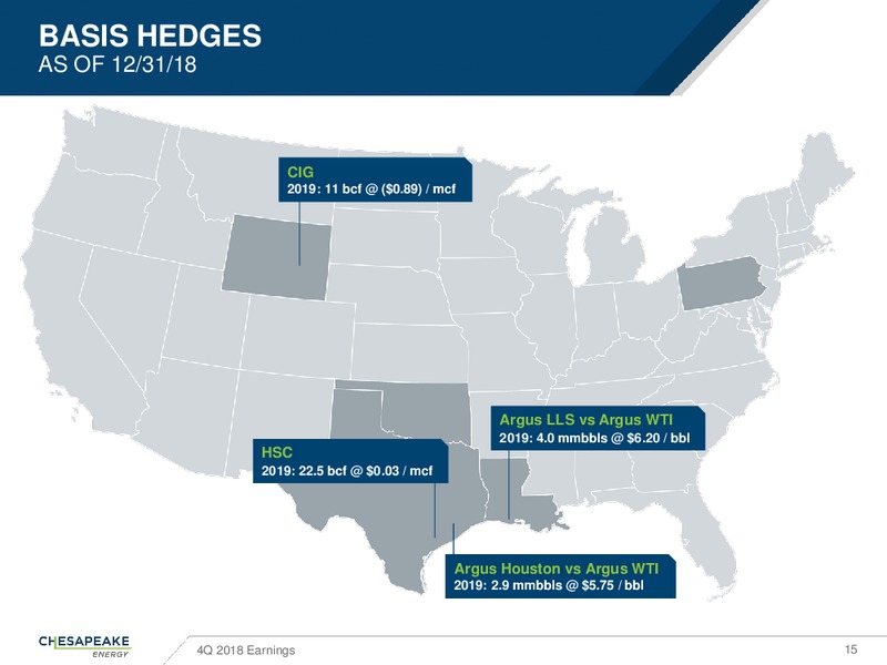 4Q 2018 EARNINGS – Chesapeake Energy Corp – slide 14