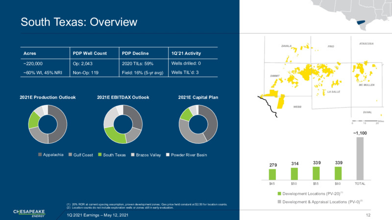 First Quarter 2021 Presentation – Chesapeake Energy Corp – slide 11