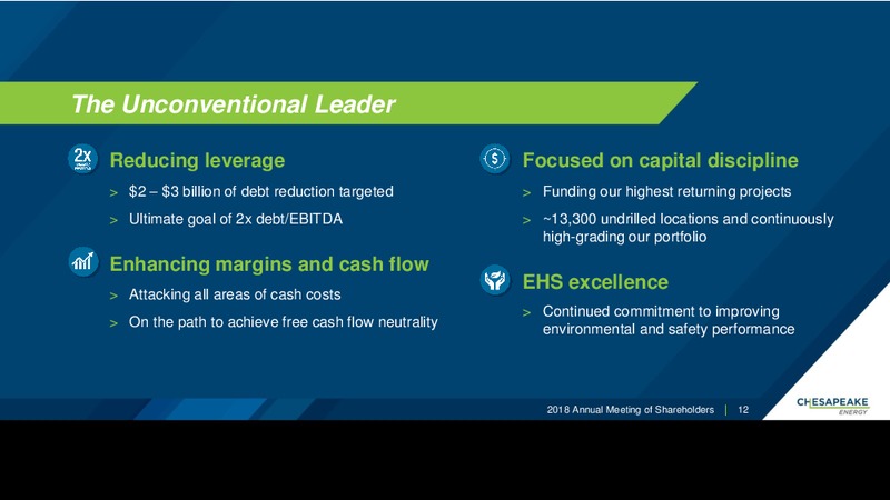2018 Annual Meeting of Shareholders – Chesapeake Energy Corp – slide 11