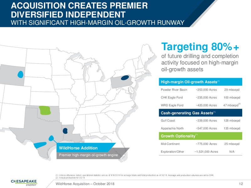 Acquisition of Wildhorse Resource Development – Chesapeake Energy Corp – slide 11