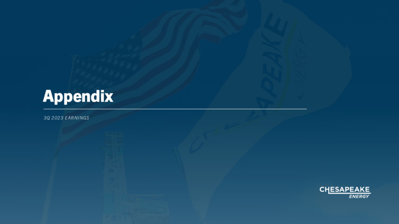 Q3 2023 Earnings Presentation – Chesapeake Energy Corp – slide 15