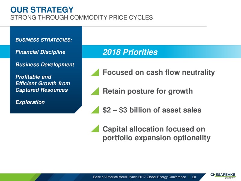 BAML 2017 Global Energy Conference – Chesapeake Energy Corp – slide 19