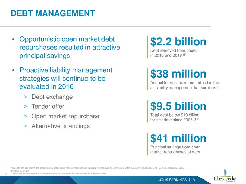 Q4 2015 Earnings – Chesapeake Energy Corp – slide 7