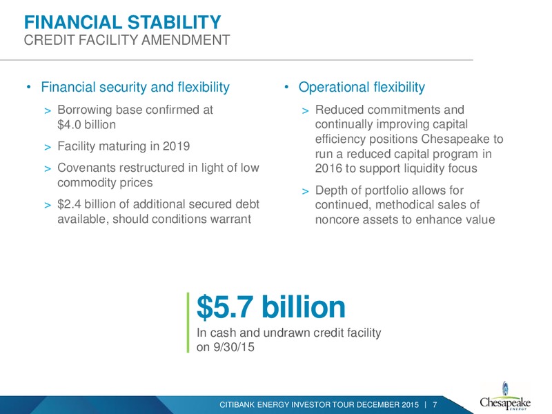 Citibank Energy Investor Presentation – Chesapeake Energy Corp – slide 5