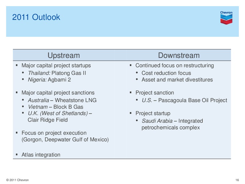 Q4 Earnings Conference Call and Webcast – Chevron Corp – slide 15