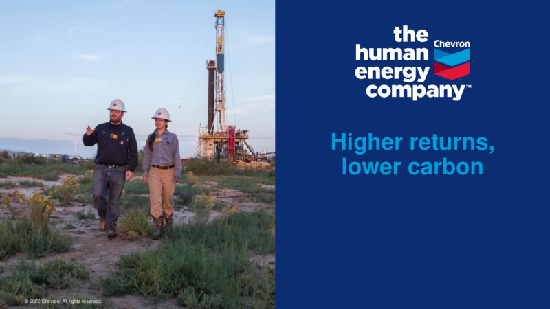 2022 Investor Presentation – Chevron Corp – slide 2