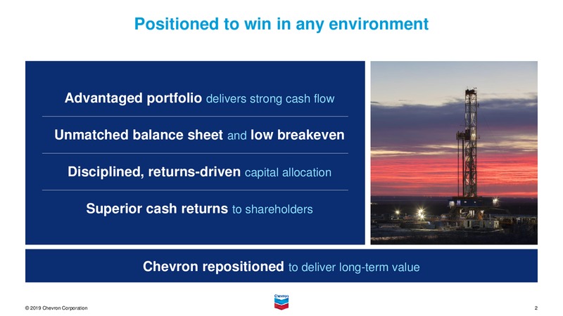 Feb 2020 Investor Presentation – Chevron Corp – slide 3
