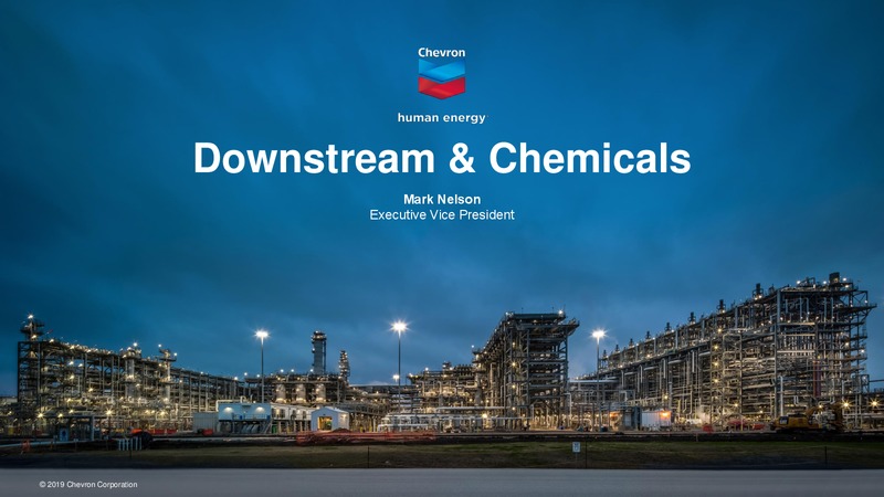 2019 Security Analyst Meeting Downstream – Chevron Corp – slide 1